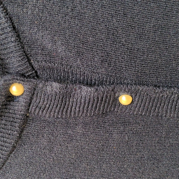 Carolyn Taylor dark blue cardigan sweater - Picture 3 of 8